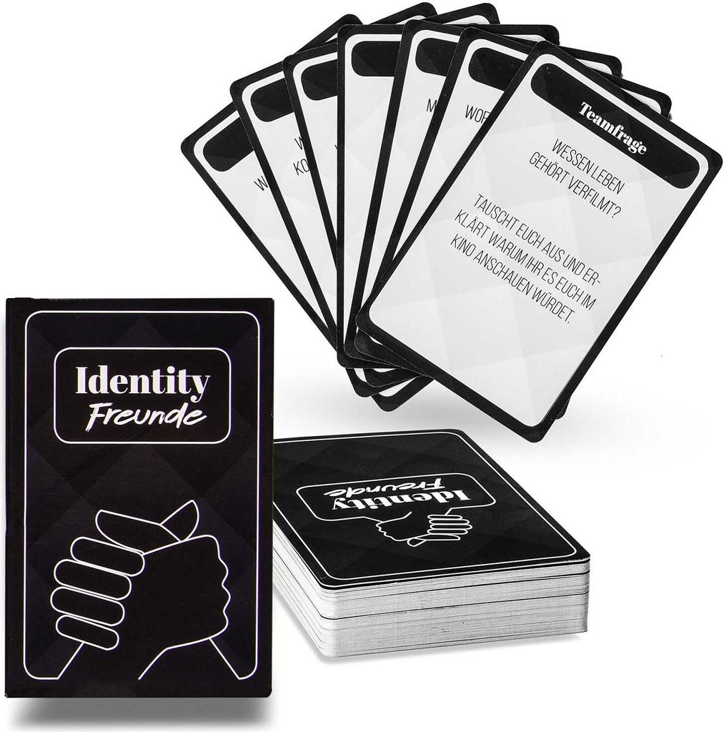 Identity Freunde Edition - Das tiefgründige Personality Partyspiel & lustige Gesellschaftsspiel für Erwachsene, Icebreaker & Reisespiel