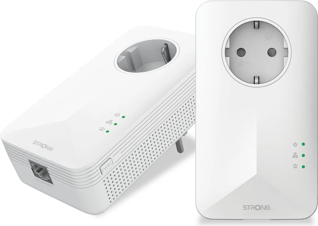Prise CPL Strong Powerline 1000 Duo pour le streaming 4K et le jeu
