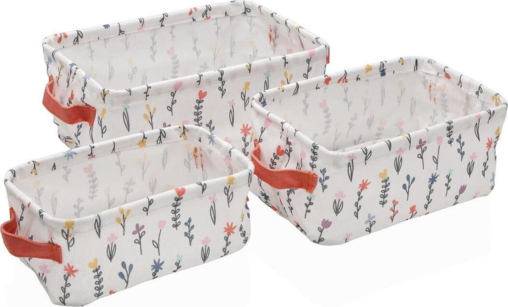 Korb-Set Versa Textil 18 x 14 x 28 cm 28 x 18 x 14 cm