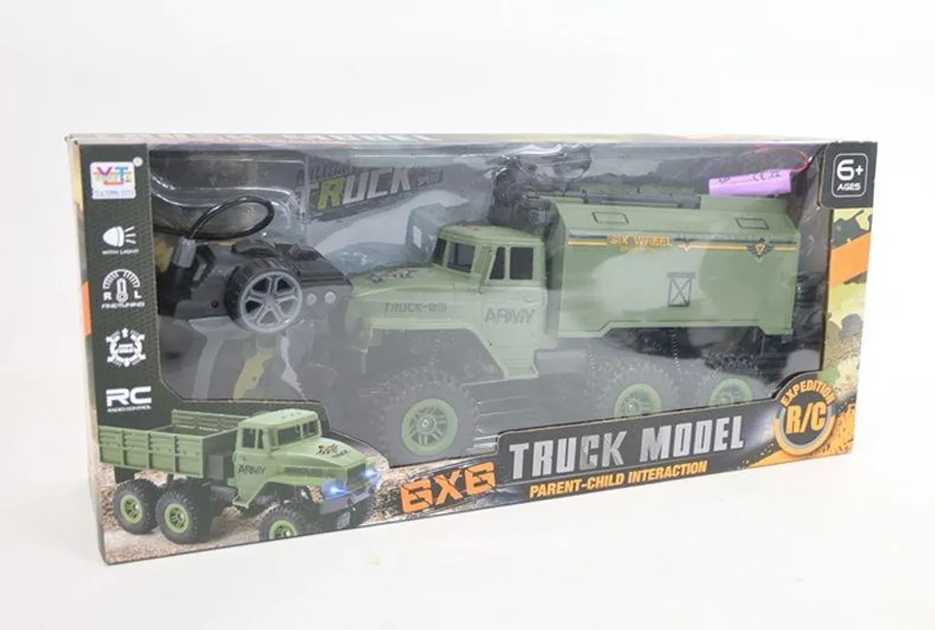 Camion de transport militaire RC à forte motricité modèle 13094