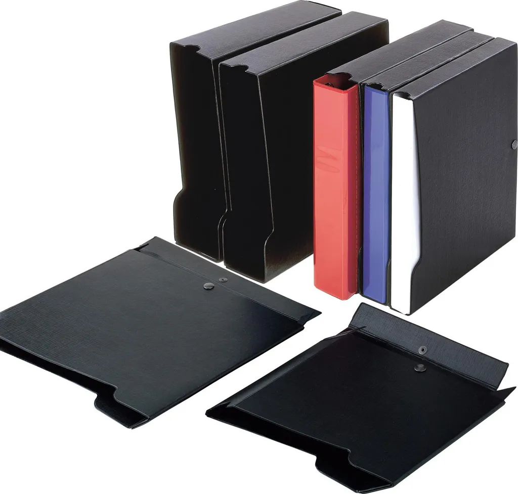 Rangement Dossiers A4 pour Cabinet Médical ou Comptabilité en PVC Noir