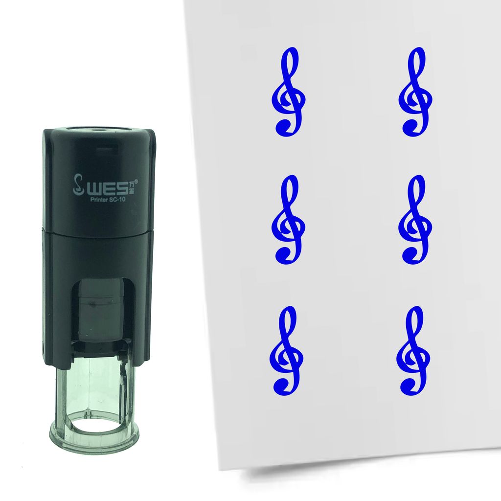 CombiCraft Selbstfärbender Stempel 'Notenschlüssel' in der Produktbild 