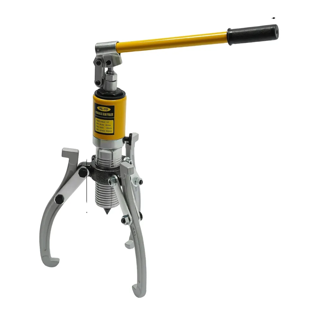 Extracteur hydraulique de moyeu de roue 15T jaune - Portée réglable