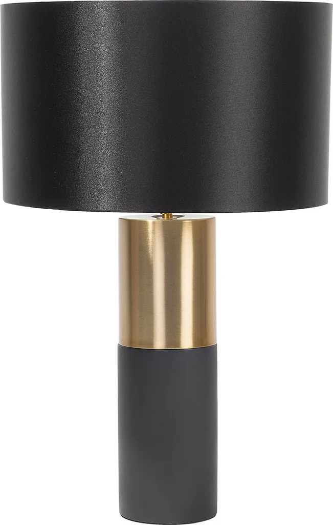 Lampe de table anti-éblouissement gris et or 61 cm - Confort visuel doux