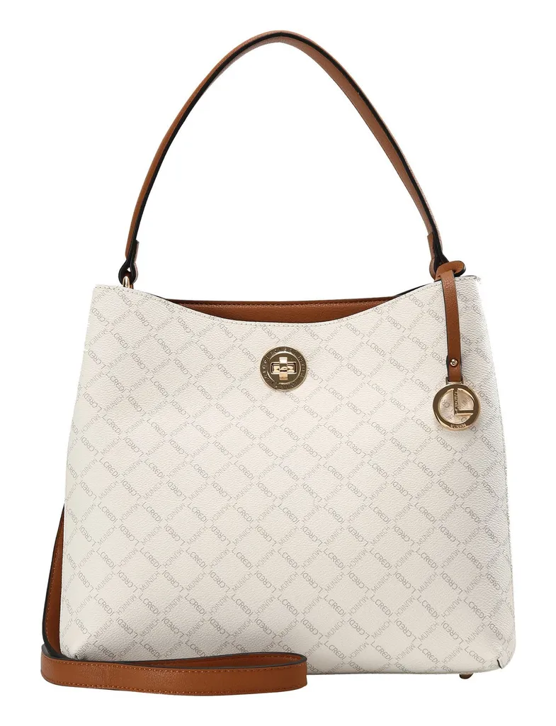 Sac à épaule bandoulière Hobo Filiberta par L.CREDI en coloris blanc pur