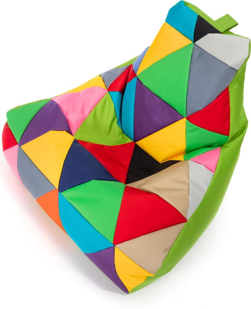 Ecopuf, Keiko Patchwork Sessel Outdoor, Sitzsack, Olivgrün Produktbild 