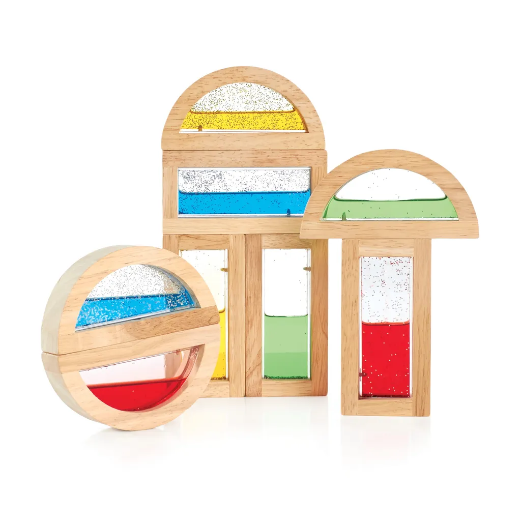 Jeu de construction sensoriel Blocs Arc-en-ciel Guide Craft 8 pièces