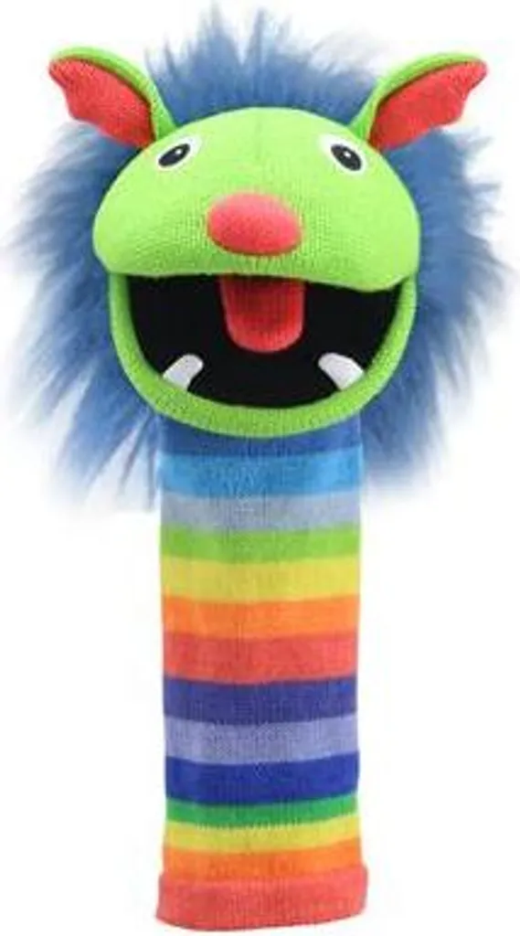 Marionnette Eco Rainbow multicolore recyclée The Puppet Company 30cm