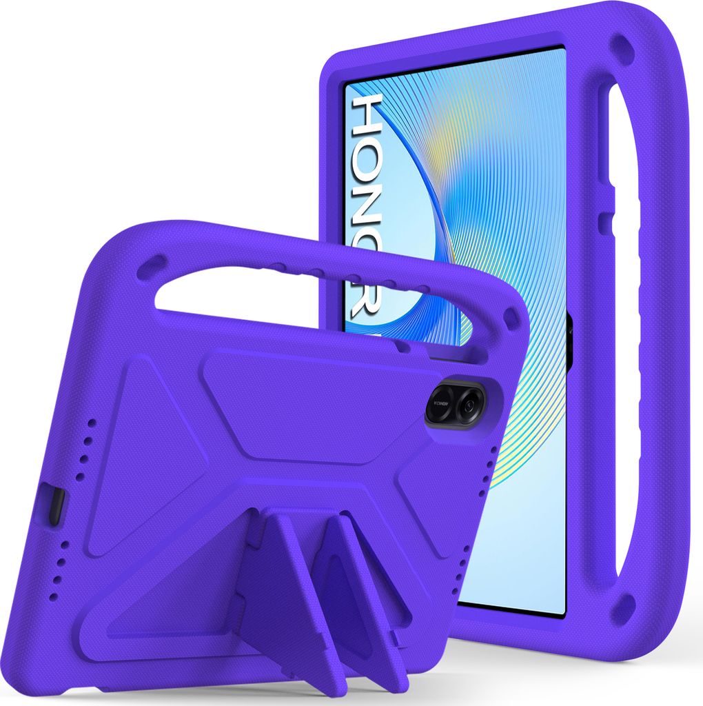Hülle für Honor Pad X9/Pad X8 Pro 11,5 Zoll, Leichte Stoßfeste Eva Kinder Schutzhülle mit Griff und Faltbarem Ständer Lila