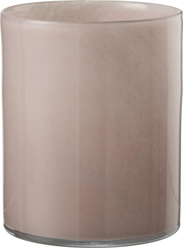 Grand Photophore Rose Jade J-Line - Support Bougie Déco Salon Chic