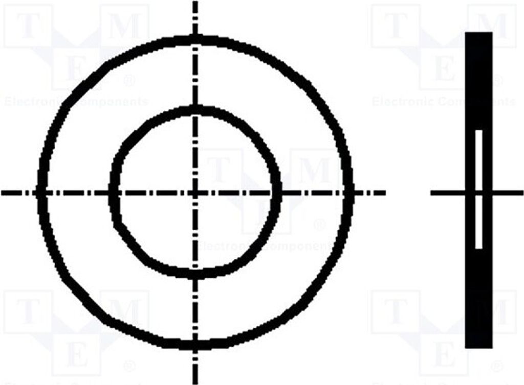 100x Unterlegscheibe M3 D=6mm h=0,3mm DIN: 988 rund BN: 1976 1225332 Unterlegschei