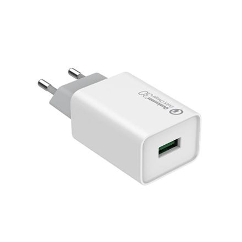 ColorWay AC-Ladegerät 1USB Quick Charge 3.0 1xUSB, Weiß, 5 V, 18 W, 3.0 A