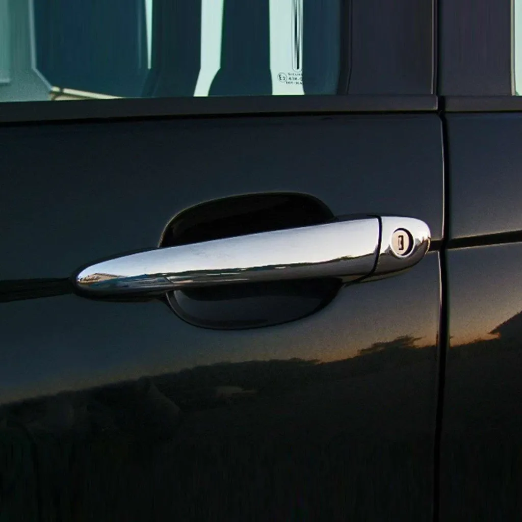 Protège-Poignées Chromés Inox pour BMW E46 : Stop aux Rayures !