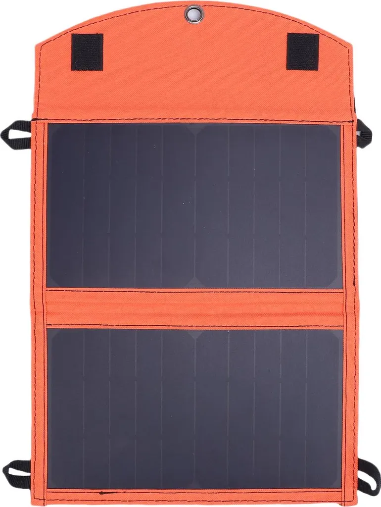 Panneau Solaire de Camping 14W Pliable pour Recharge Mobile d'Urgence