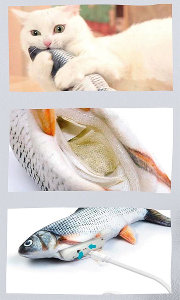 Hračka pre mačky Magic Fish s mačacou mätou, krúti sa ako Obrázok produktu 8