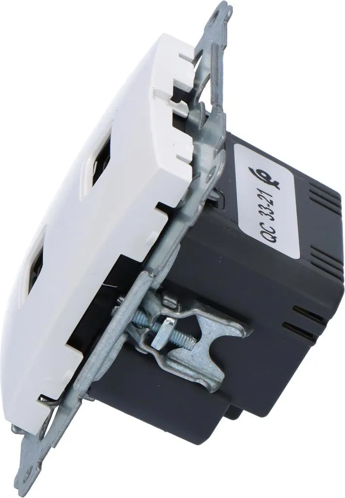 Prise Double USB Simon 54 Module Premium Blanc - Charge Rapide Intégrée