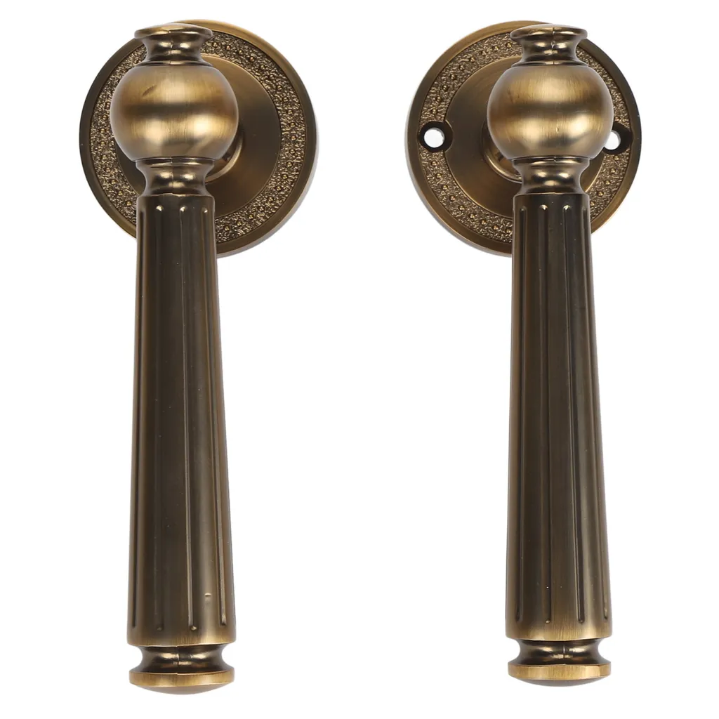 Pack rénovation poignée de porte intérieure bronze pour vieilles portes