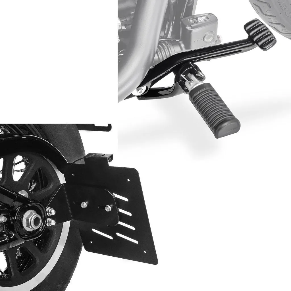 Repose-pieds réglables pour Harley Softail Street Bob CNC Anti-vibration