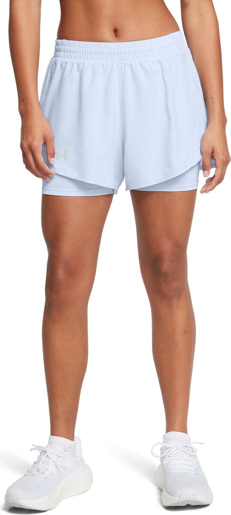 Under Armour Ua Fly By 2-In-1 Shorts - nimbus blue, Größe:XS