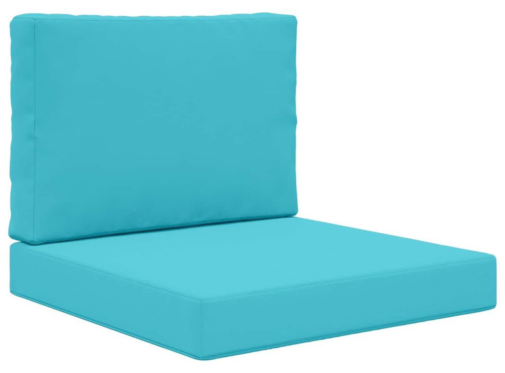 vidaXL Sofakissen für draußen 2 pcs Türkis Polyester