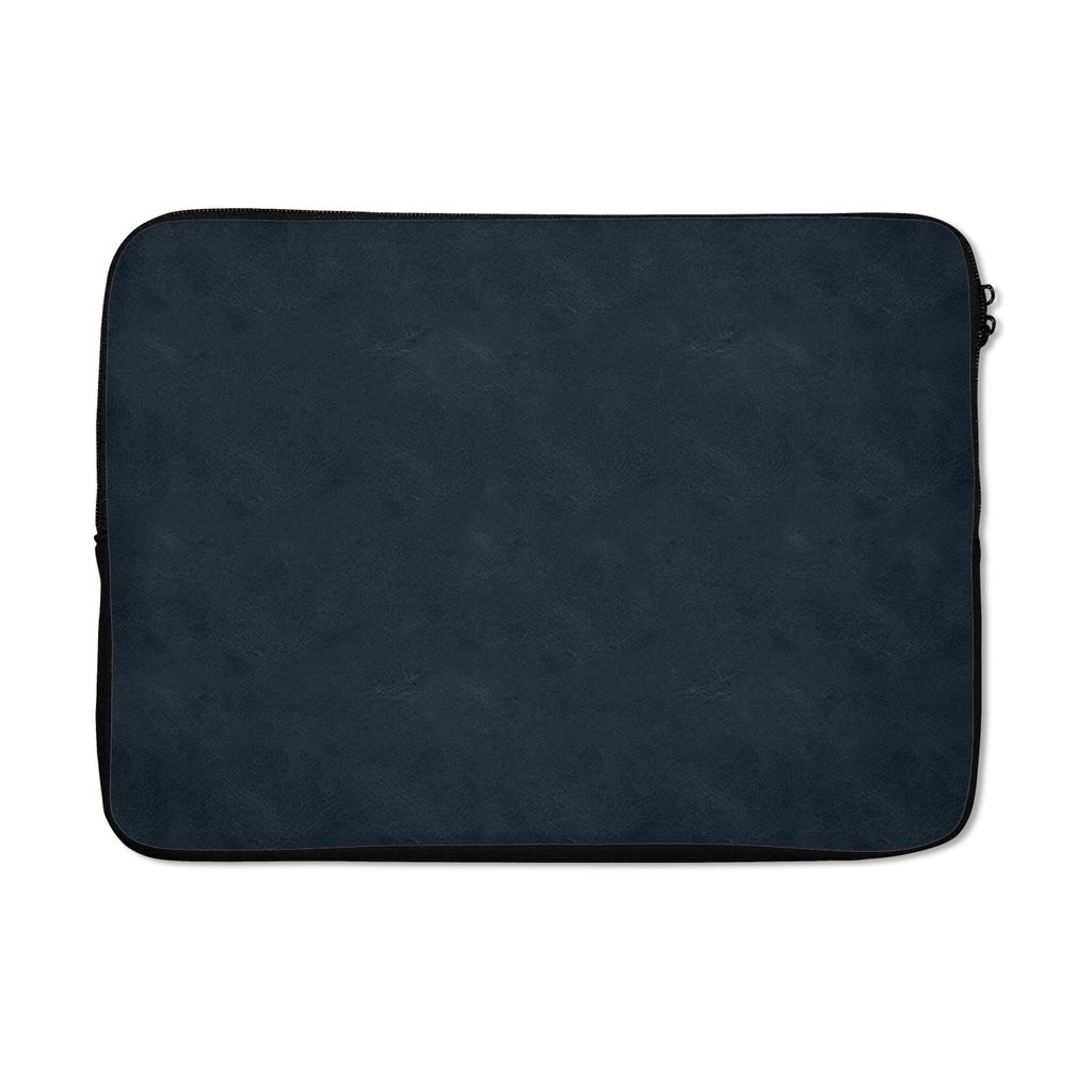 MuchoWow Laptop Hülle 14 ZollLeder - Blau - Tierhaut Laptoptasche - Laptoptasche - Stoßsicher - Schutzhaube