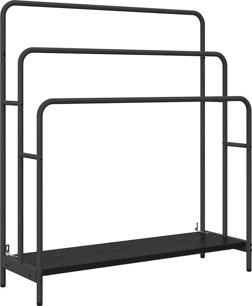 Offerta Appendiabiti vidaXL Rovere Nero 90x100,5 cm - Occasione Unica