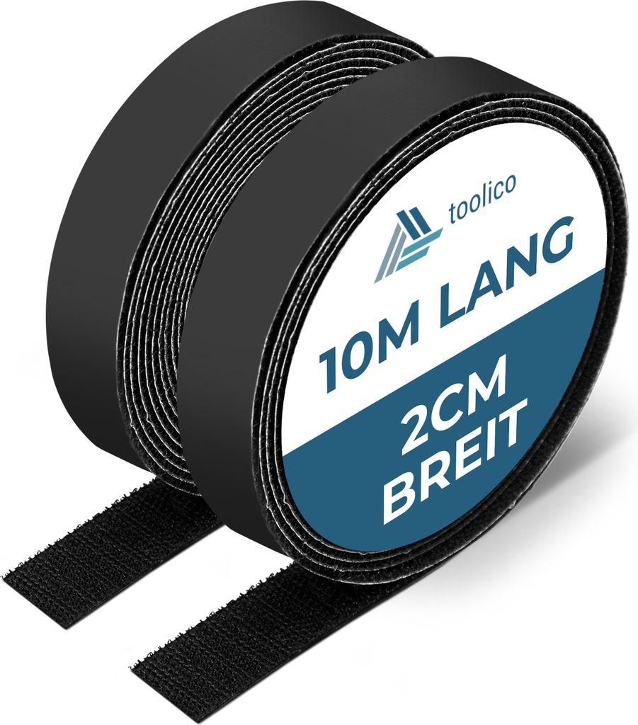 Klettband selbstklebend extra stark - 10 Meter lang, 2cm Produktbild 