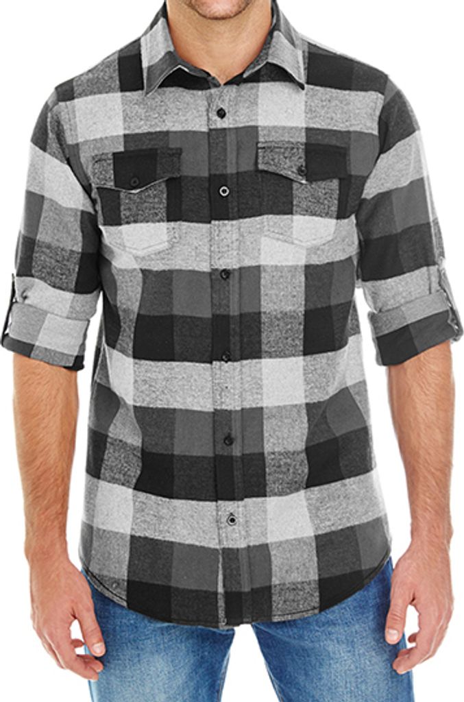 Burnside Woven Plaid Flannel Shirt