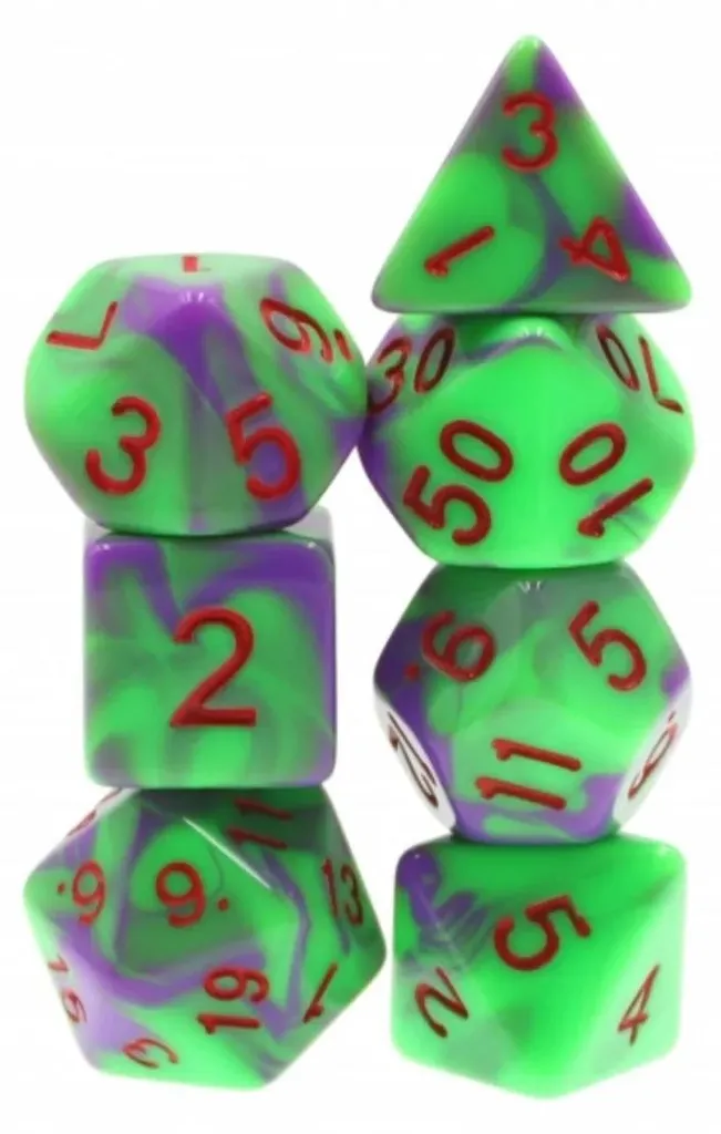 Set de dés lisibles Goblin Goo Foam Brain Games pour ne plus rater vos JDR