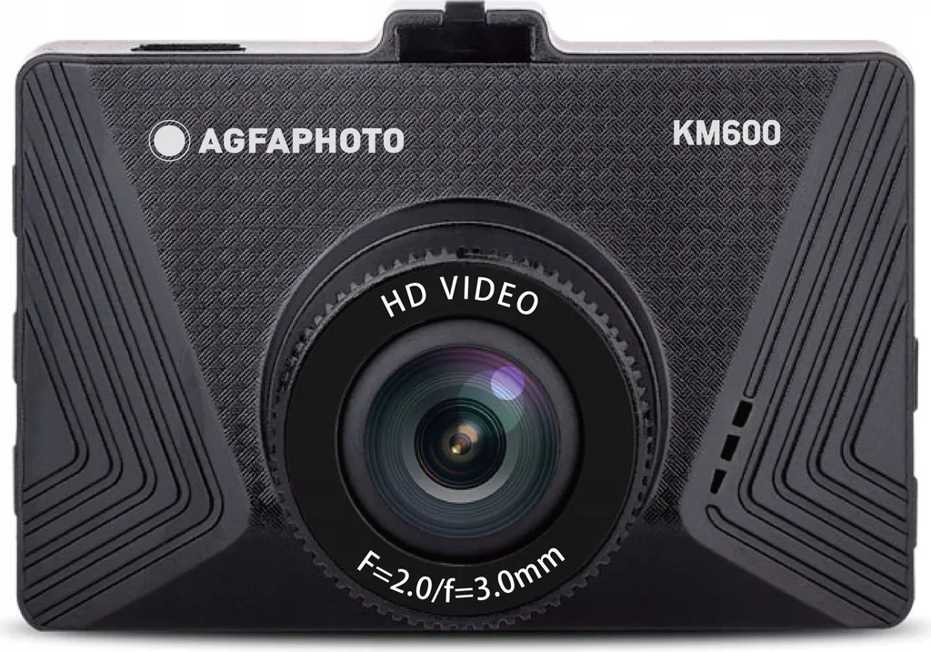 AGFAPHOTO KM600 Dashcam Compacte avec Écran LCD et Vision Grand Angle Noir