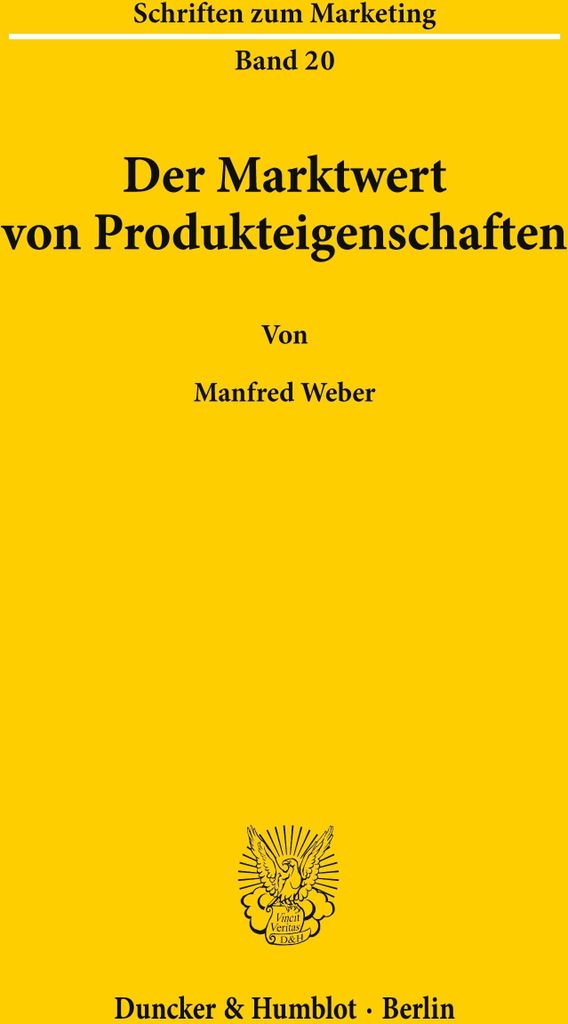 Der Marktwert von Produkteigenschaften.