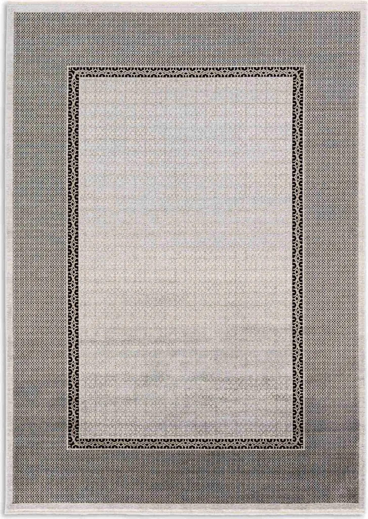 Tapis Astra SCALA Argent 80x150cm - Anti-Poussière et Facile d'Entretien