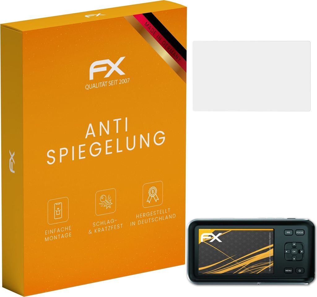 atFoliX FX-Antireflex 3x Schutzfolie kompatibel mit Blackmagic Design Pocket Cinema Camera Displayfolie