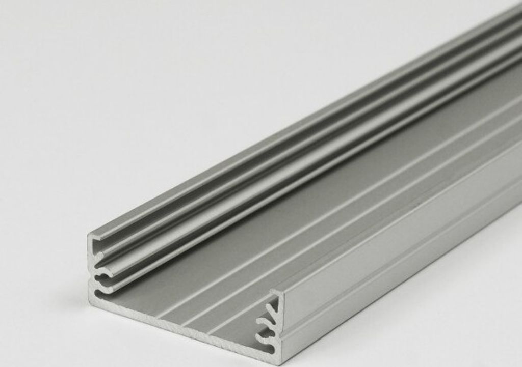 PROVISTON | LED Aluminiumprofil | 32 x 11 x 2000 mm | Silber | Indirekte Beleuchtung
