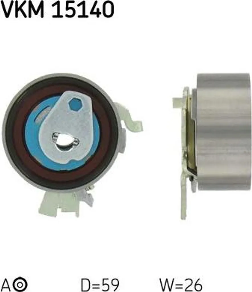 Rouleau tendeur de courroie crantée SKF VKM15140 pour moteur Opel z18