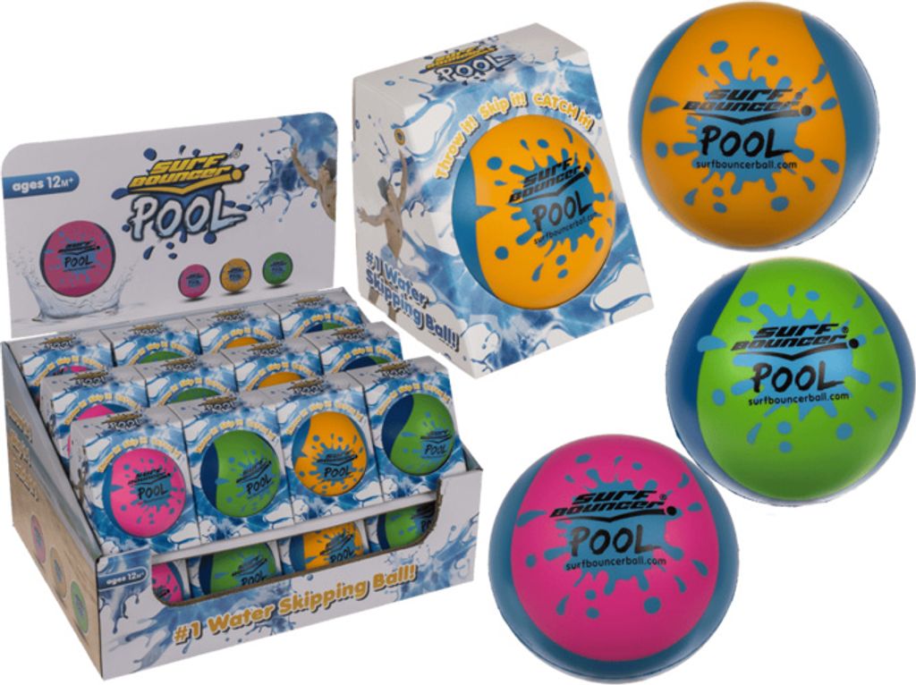 A display of multiple pool balls in packaging and out of packaging, with a focus on the product.
