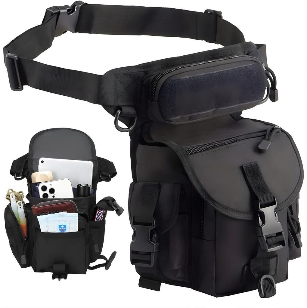 Taktische Gürteltasche Schwarz - Praktisch & Robust für Produktbild 