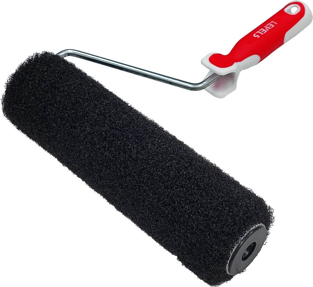 LEVEL5 Trockenbau-Spachtelwalze 12"/ 30cm Spachtelrolle mit Komposit Griff 4-906