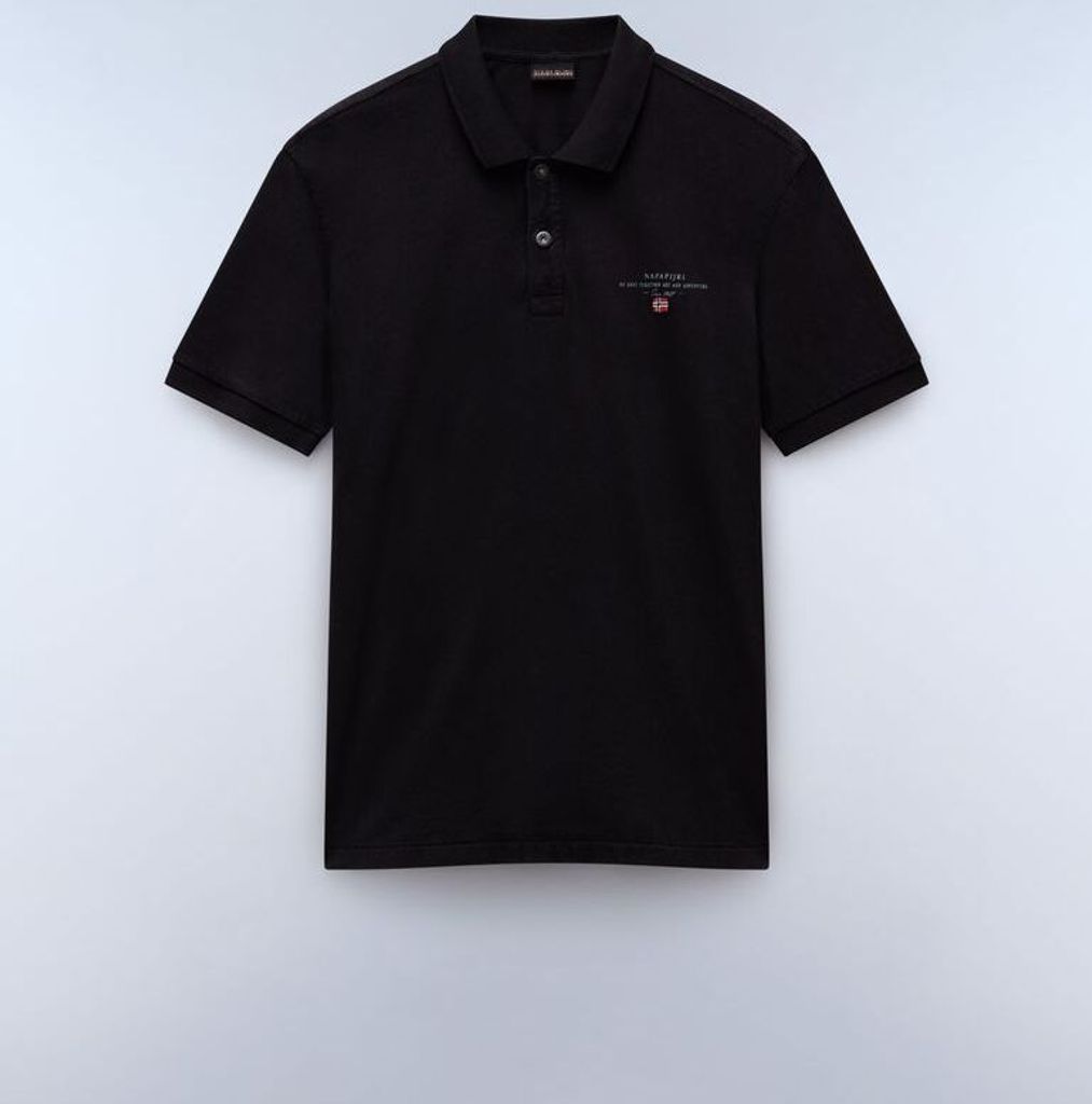 Napapijri Herren KURZARM-POLO Schwarz NP0A4GDLELBASSS4_A5CDD43_NERO041 : Größe - L Größe: L