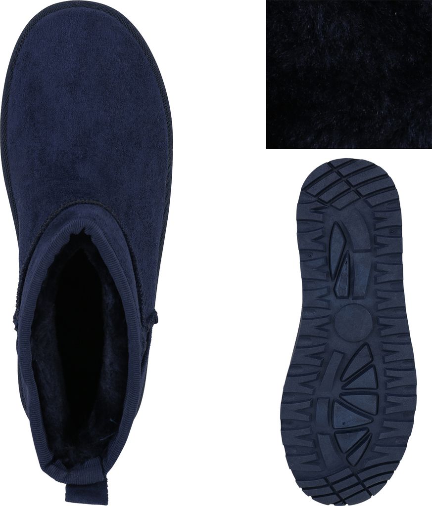VAN HILL Damen Warm Gefütterte Plateau Boots Bequeme Produktbild 3
