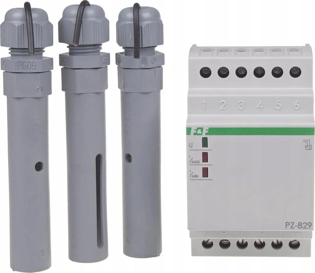 Surveillance niveau d'eau cuve et puits F&F PZ-829 Relais 230V 16A