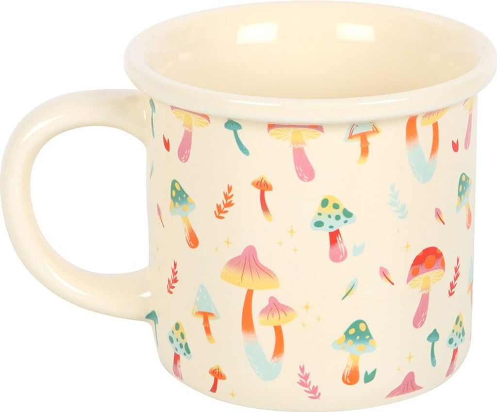 Something Different - Kaffeebecher "Funky Fungi Mushroom" SD6637 (Einheitsgröße) (Cremefarbe/Bunt)