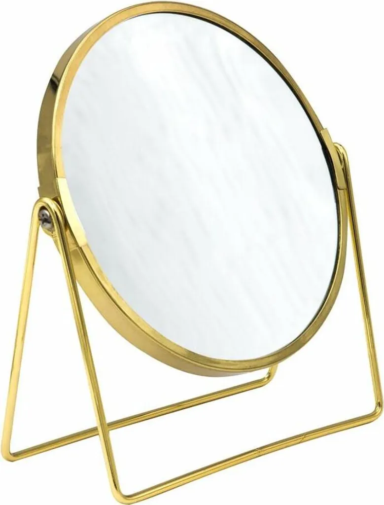 Specchio da Tavolo SUMMER Oro: Elegante Specchio Trucco Design Moderno