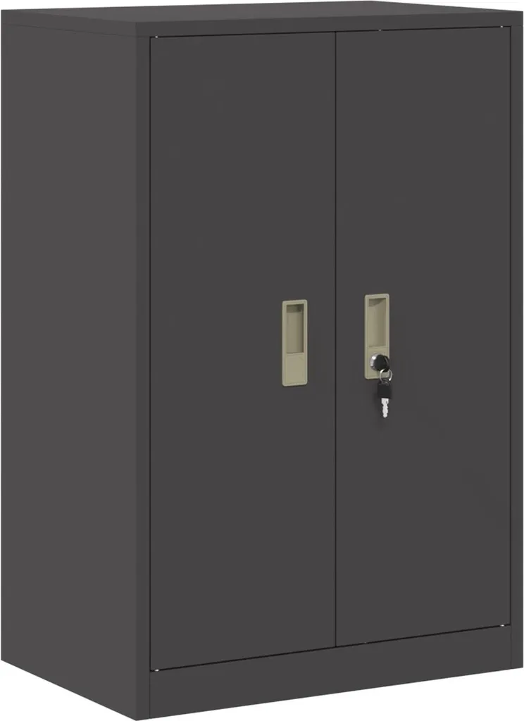 vidaXL Mobile Archiviazione Acciaio Nero 60x40x90 cm | Offerta Online