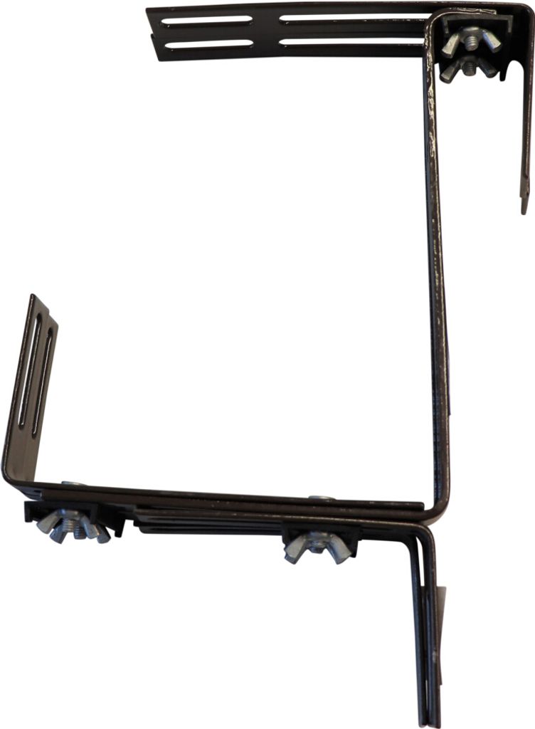 SIENA GARDEN Blumenkastenhalter 3-fach verstellbar, braun Produktbild 