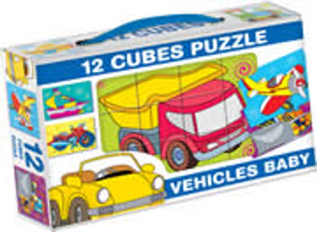 Würfel Puzzle Bilderwürfel 12-tlg. Kinderpuzzle Baby Fahrzeuge