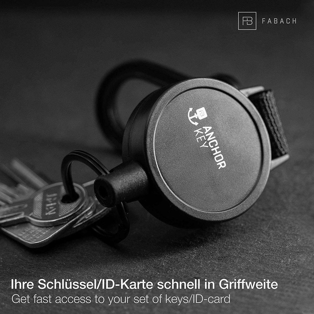 Schlüsselrolle Schlüsselanhänger ausziehbar - Jojo Schlüsselband mit Aramidseil