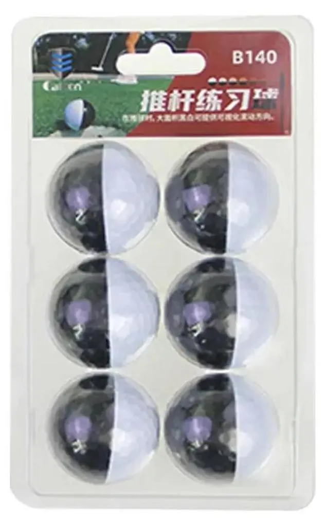 Lot de 6 balles de golf d'entraînement pour jardin avec distance réduite