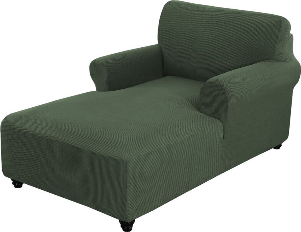 Stretch-Liegebezug für Wohnzimmer, Chaiselongue-Bezug mit zwei Armlehnen, Chaiselongue-Bezug für Schlafzimmer, Chaiselongue aus weichem Jacqu...