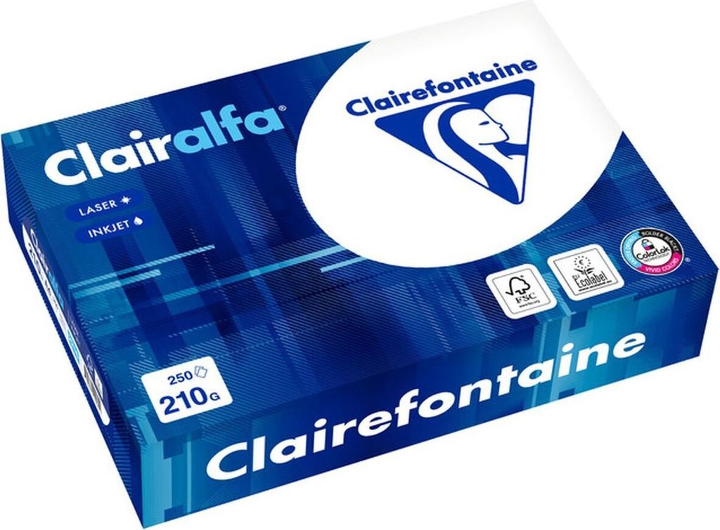 Multifunktionspapier Clairalfa A4 210x297mm 210g/qm weiß Produktbild 